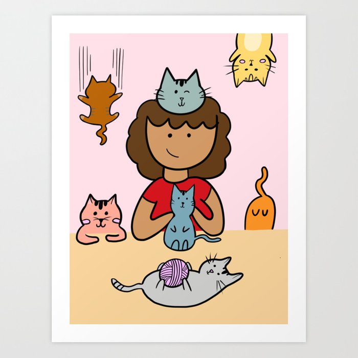 Crazy Cat Lady Print